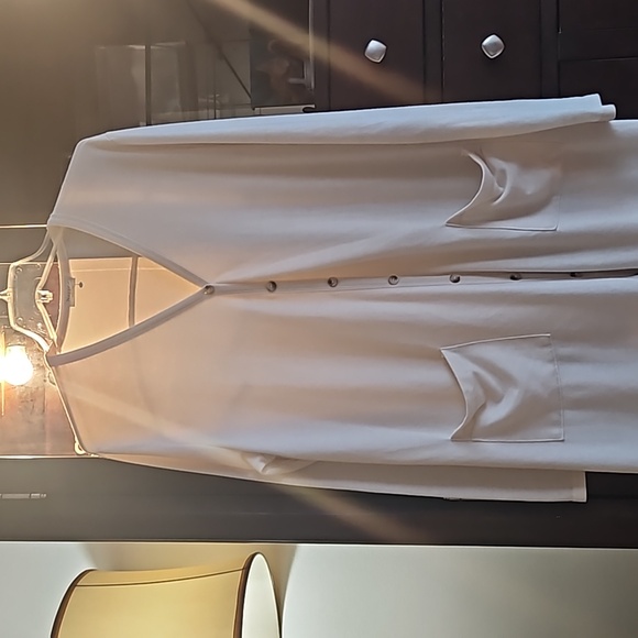 Viscose Blend Maxisweater long cardigan pockets quite Soft - Picture 9 of 12